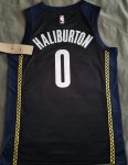 Maillot de Basket #0 Haliburton Pacers 22-23 city Noir Imprimé